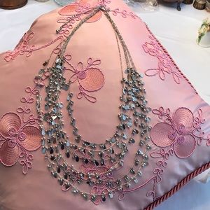 Silver tone necklace